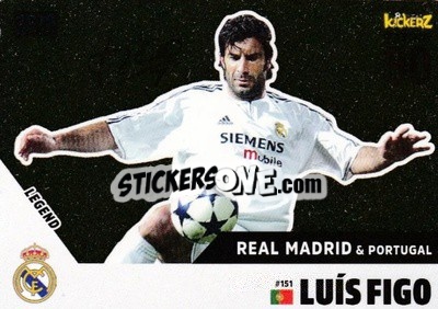 Sticker Luis Figo - Football Cards 2018 n. 151 - Kickerz
