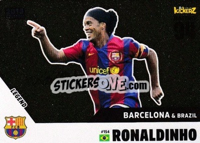 Sticker Ronaldinho - Football Cards 2018 n. 154 - Kickerz