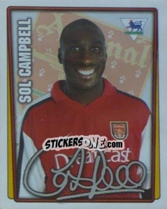 Figurina Sol Campbell - Premier League Inglese 2001-2002 - Merlin