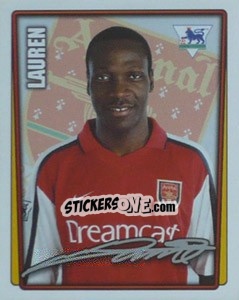 Cromo Lauren - Premier League Inglese 2001-2002 - Merlin