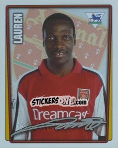 Figurina Lauren - Premier League Inglese 2001-2002 - Merlin