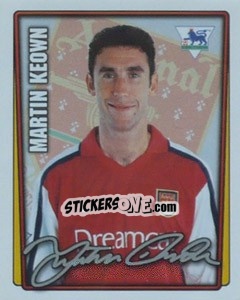 Sticker Martin Keown - Premier League Inglese 2001-2002 n. 11 - Merlin