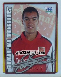 Sticker Giovanni Van Bronckhorst - Premier League Inglese 2001-2002 n. 16 - Merlin