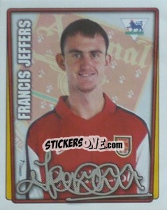 Figurina Francis Jeffers - Premier League Inglese 2001-2002 - Merlin