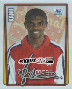 Sticker Nwankwo Kanu - Premier League Inglese 2001-2002 n. 21 - Merlin