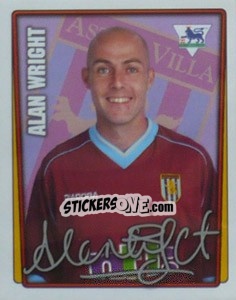 Sticker Alan Wright - Premier League Inglese 2001-2002 n. 31 - Merlin