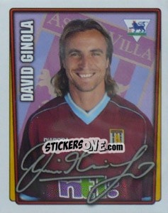 Sticker David Ginola - Premier League Inglese 2001-2002 n. 33 - Merlin