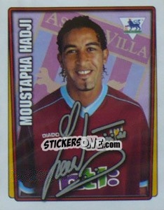 Figurina Moustapha Hadji - Premier League Inglese 2001-2002 - Merlin