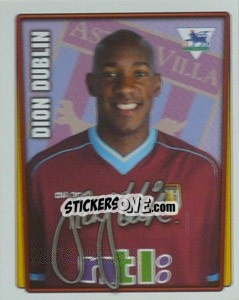 Sticker Dion Dublin - Premier League Inglese 2001-2002 - Merlin