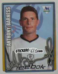 Figurina Anthony Barness - Premier League Inglese 2001-2002 n. 66 - Merlin