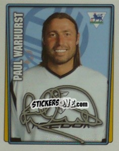 Sticker Paul Warhurst - Premier League Inglese 2001-2002 n. 72 - Merlin