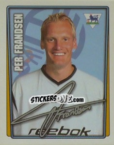 Sticker Per Frandsen - Premier League Inglese 2001-2002 n. 75 - Merlin