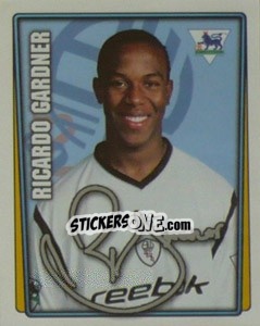 Sticker Ricardo Gardner - Premier League Inglese 2001-2002 n. 76 - Merlin