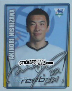 Figurina Akinori Nishizawa - Premier League Inglese 2001-2002 - Merlin