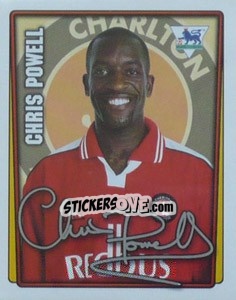 Sticker Chris Powell - Premier League Inglese 2001-2002 - Merlin