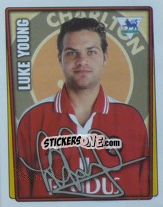 Sticker Luke Young - Premier League Inglese 2001-2002 n. 92 - Merlin