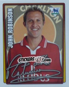 Sticker John Robinson - Premier League Inglese 2001-2002 n. 96 - Merlin
