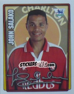 Figurina John Salako - Premier League Inglese 2001-2002 - Merlin