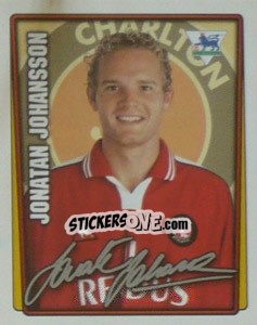 Figurina Jonatan Johansson - Premier League Inglese 2001-2002 - Merlin