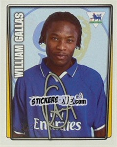 Sticker William Gallas - Premier League Inglese 2001-2002 n. 109 - Merlin