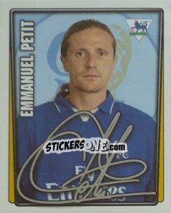 Sticker Emmanuel Petit - Premier League Inglese 2001-2002 n. 115 - Merlin