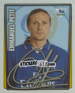 Figurina Emmanuel Petit - Premier League Inglese 2001-2002 - Merlin