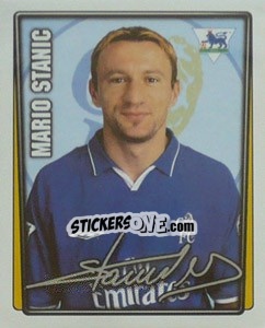 Cromo Mario Stanic - Premier League Inglese 2001-2002 - Merlin