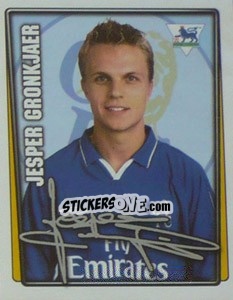 Sticker Jesper Gronkjaer - Premier League Inglese 2001-2002 - Merlin