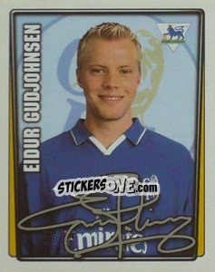 Figurina Eidur Gudjohnsen - Premier League Inglese 2001-2002 - Merlin