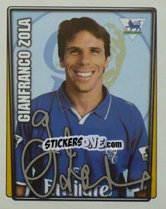 Sticker Gianfranco Zola - Premier League Inglese 2001-2002 n. 122 - Merlin