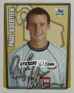 Sticker Paul Boertien - Premier League Inglese 2001-2002 n. 126 - Merlin