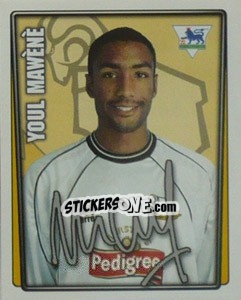 Cromo Youl Mawene - Premier League Inglese 2001-2002 n. 128 - Merlin
