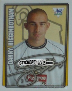 Cromo Danny Higginbotham - Premier League Inglese 2001-2002 n. 130 - Merlin