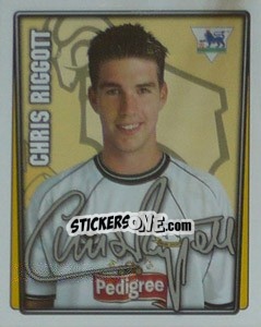 Cromo Chris Riggott - Premier League Inglese 2001-2002 - Merlin