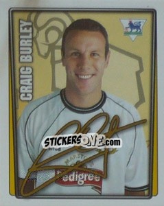 Figurina Craig Burley - Premier League Inglese 2001-2002 - Merlin