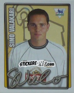Cromo Simo Valakari - Premier League Inglese 2001-2002 - Merlin