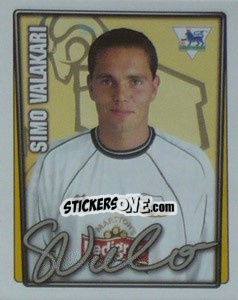 Figurina Simo Valakari - Premier League Inglese 2001-2002 - Merlin