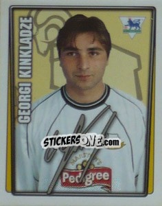 Sticker Georgi Kinkladze - Premier League Inglese 2001-2002 - Merlin