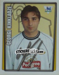 Sticker Georgi Kinkladze - Premier League Inglese 2001-2002 n. 135 - Merlin