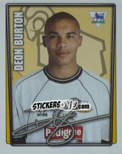 Sticker Deon Burton - Premier League Inglese 2001-2002 n. 138 - Merlin