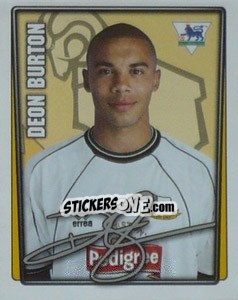 Cromo Deon Burton - Premier League Inglese 2001-2002 - Merlin