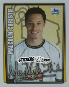 Sticker Malcolm Christie - Premier League Inglese 2001-2002 - Merlin