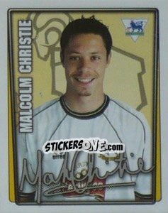 Figurina Malcolm Christie - Premier League Inglese 2001-2002 n. 139 - Merlin