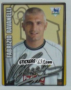 Figurina Fabrizio Ravanelli - Premier League Inglese 2001-2002 - Merlin