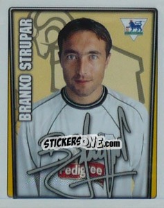 Cromo Branko Strupar - Premier League Inglese 2001-2002 - Merlin