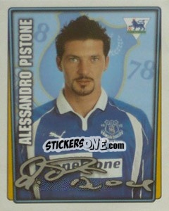 Figurina Alessandro Pistone - Premier League Inglese 2001-2002 - Merlin