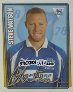 Cromo Steve Watson - Premier League Inglese 2001-2002 - Merlin