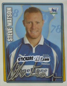 Figurina Steve Watson - Premier League Inglese 2001-2002 - Merlin