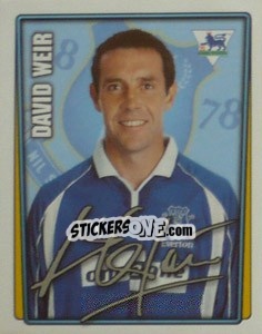 Sticker David Weir - Premier League Inglese 2001-2002 - Merlin