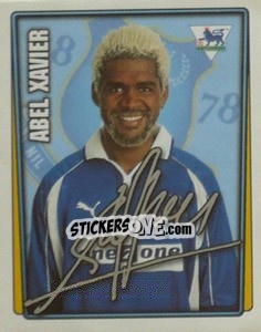 Figurina Abel Xavier - Premier League Inglese 2001-2002 - Merlin